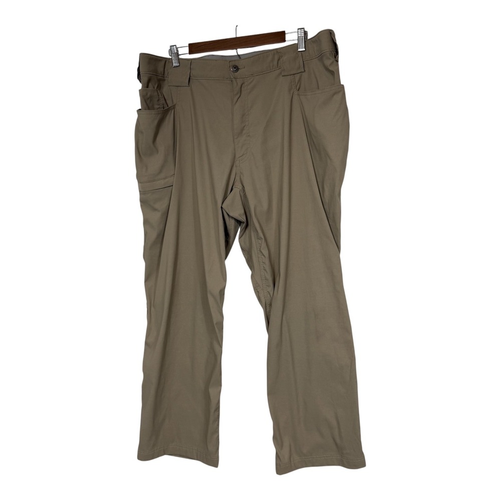 Duluth Trading Co Flex Dry On The Fly Relaxed Fit Pants Khaki Tan Mens 40x30